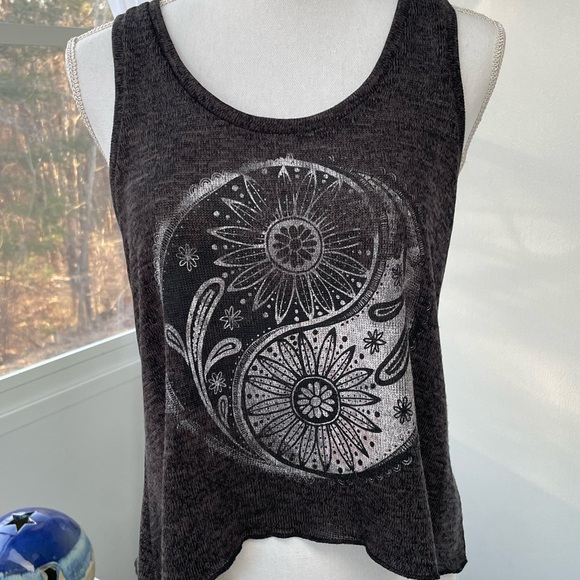 Stranded Tops - Women's Black Graphic Tank Top